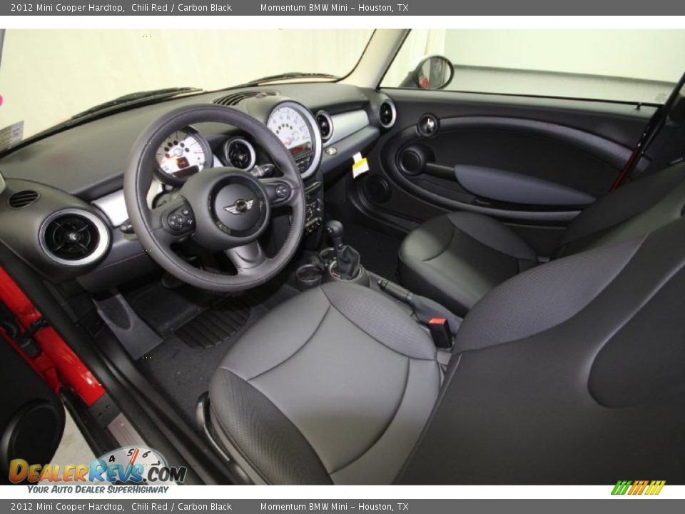 Carbon Black Interior - 2012 Mini Cooper Hardtop Photo #11
