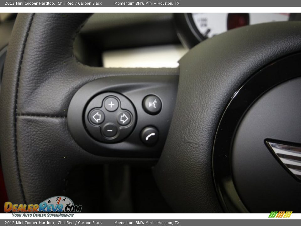 2012 Mini Cooper Hardtop Chili Red / Carbon Black Photo #22