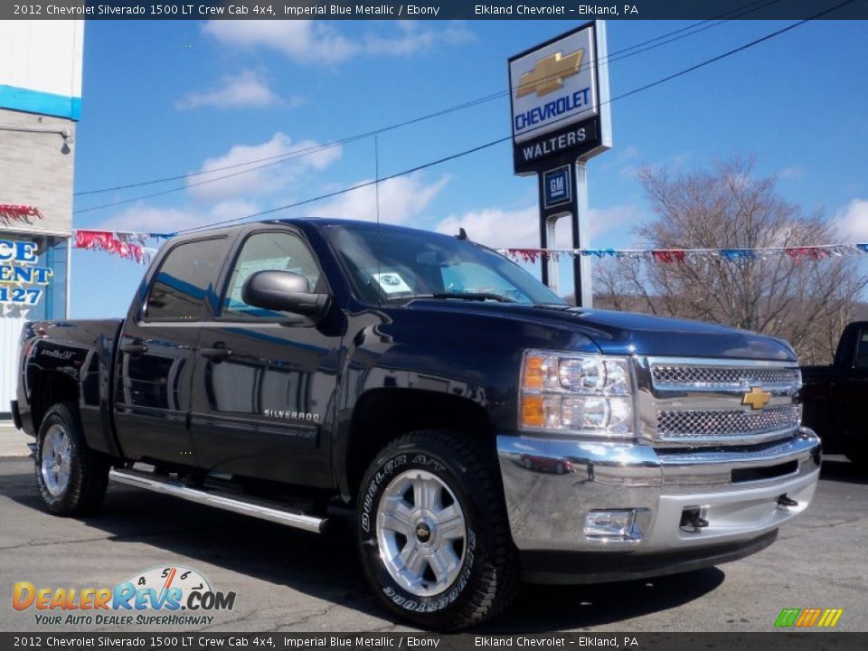 2012 Chevrolet Silverado 1500 LT Crew Cab 4x4 Imperial Blue Metallic / Ebony Photo #3