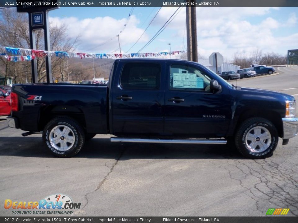 2012 Chevrolet Silverado 1500 LT Crew Cab 4x4 Imperial Blue Metallic / Ebony Photo #4