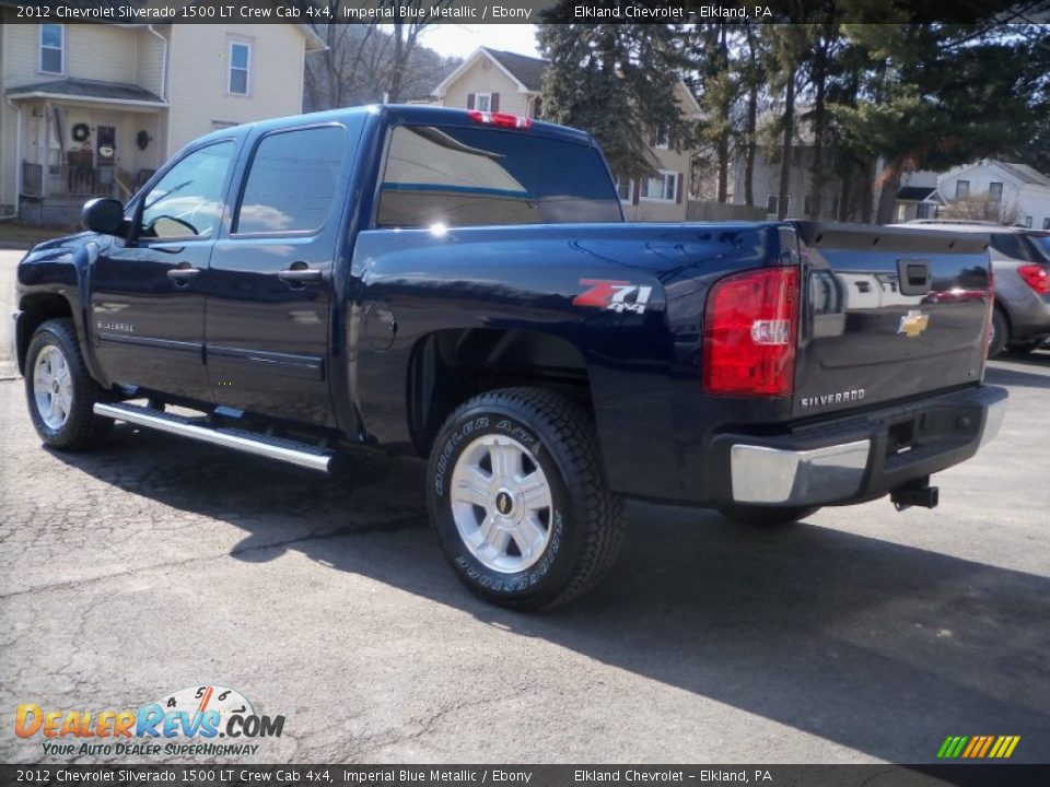 2012 Chevrolet Silverado 1500 LT Crew Cab 4x4 Imperial Blue Metallic / Ebony Photo #7