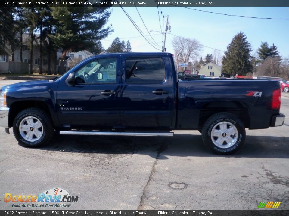 2012 Chevrolet Silverado 1500 LT Crew Cab 4x4 Imperial Blue Metallic / Ebony Photo #8