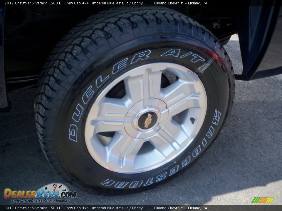 2012 Chevrolet Silverado 1500 LT Crew Cab 4x4 Imperial Blue Metallic / Ebony Photo #10