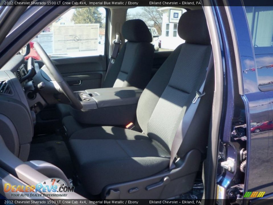 2012 Chevrolet Silverado 1500 LT Crew Cab 4x4 Imperial Blue Metallic / Ebony Photo #23