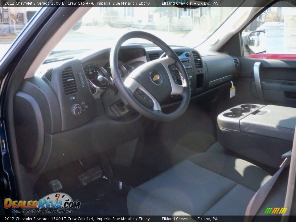 2012 Chevrolet Silverado 1500 LT Crew Cab 4x4 Imperial Blue Metallic / Ebony Photo #24