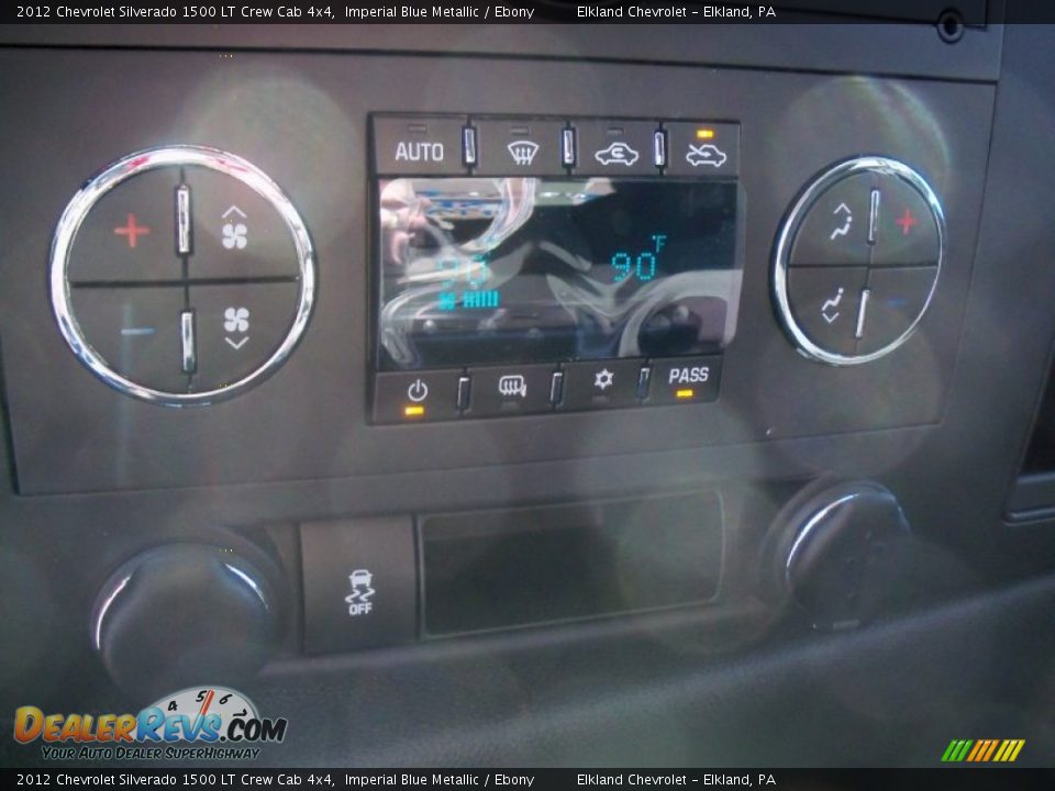 2012 Chevrolet Silverado 1500 LT Crew Cab 4x4 Imperial Blue Metallic / Ebony Photo #28