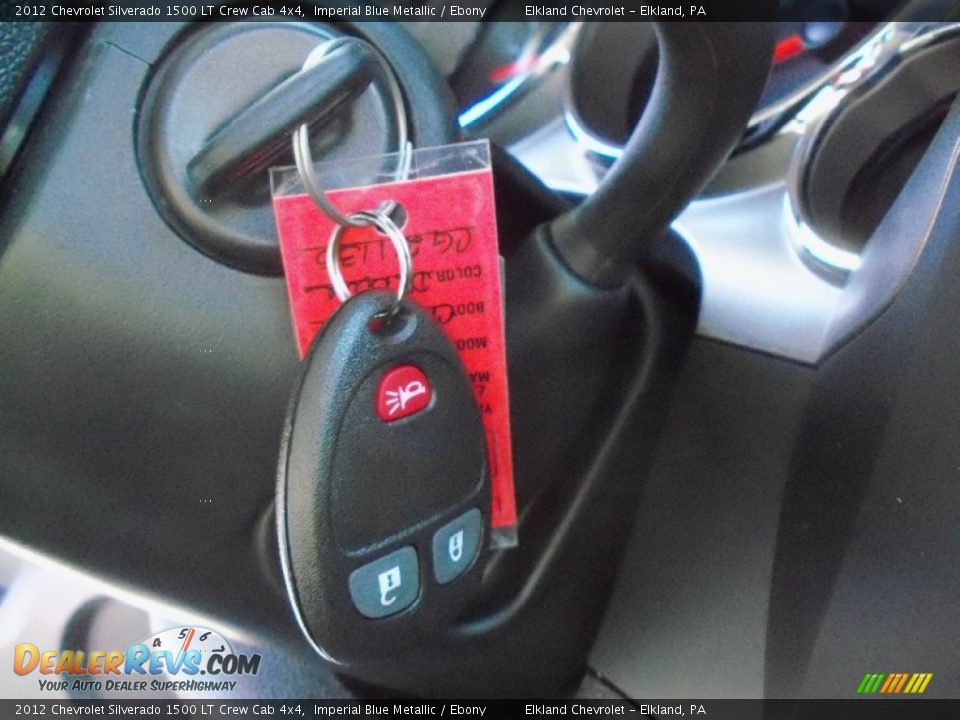 2012 Chevrolet Silverado 1500 LT Crew Cab 4x4 Imperial Blue Metallic / Ebony Photo #33