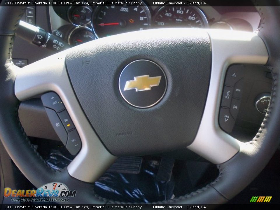 2012 Chevrolet Silverado 1500 LT Crew Cab 4x4 Imperial Blue Metallic / Ebony Photo #34
