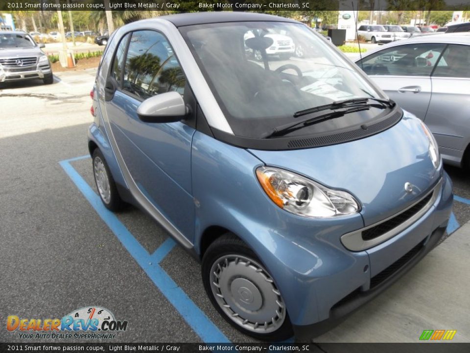 2011 Smart fortwo passion coupe Light Blue Metallic / Gray Photo #1