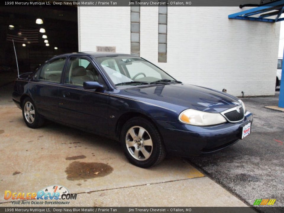 1998 Mercury Mystique LS Deep Navy Blue Metallic / Prairie Tan Photo #2