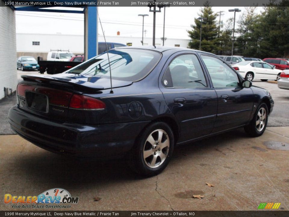 1998 Mercury Mystique LS Deep Navy Blue Metallic / Prairie Tan Photo #3