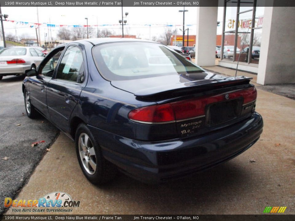 1998 Mercury Mystique LS Deep Navy Blue Metallic / Prairie Tan Photo #4