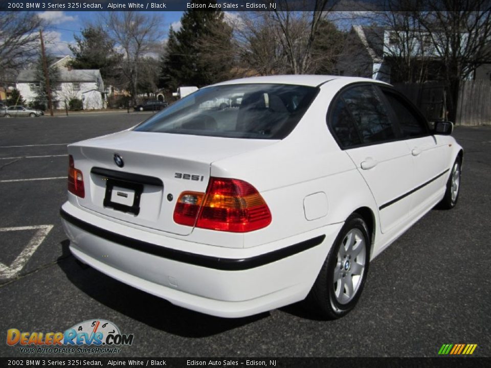 2002 BMW 3 Series 325i Sedan Alpine White / Black Photo #7