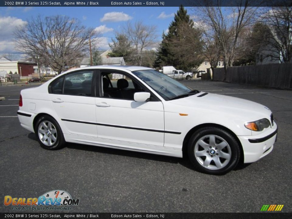 2002 BMW 3 Series 325i Sedan Alpine White / Black Photo #10