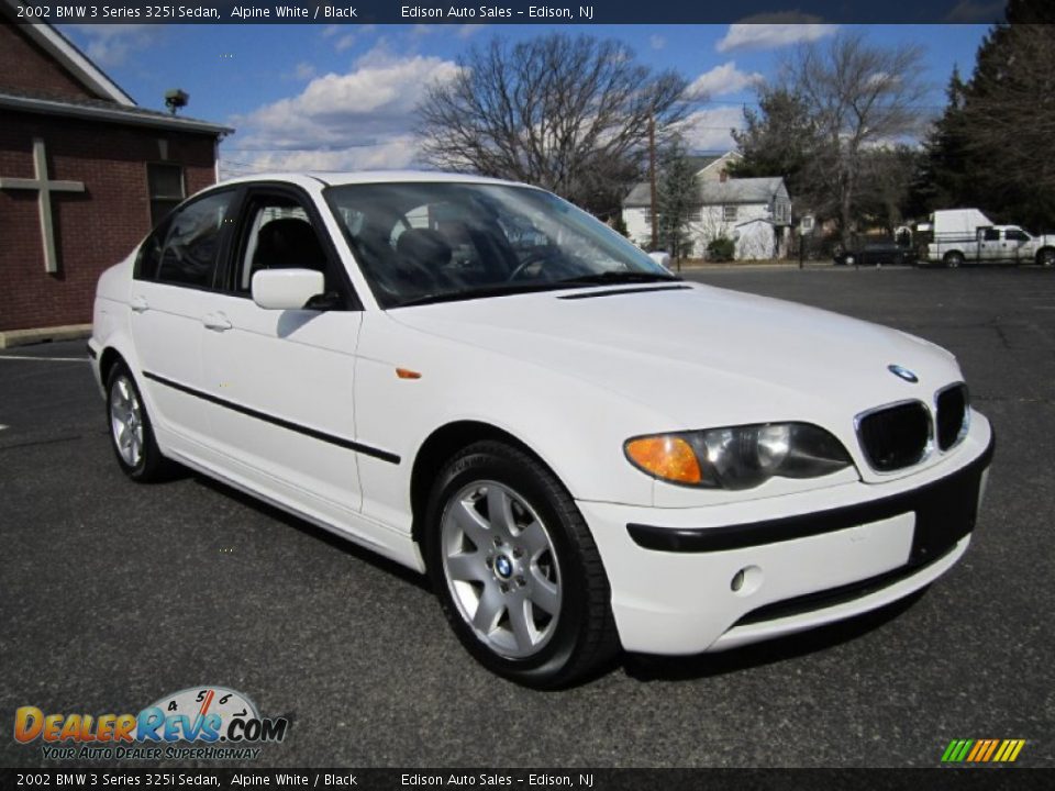 2002 BMW 3 Series 325i Sedan Alpine White / Black Photo #11