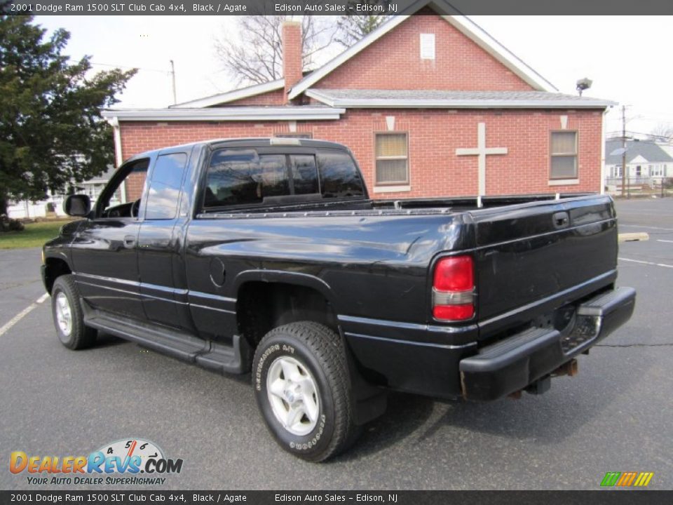 2001 Dodge Ram 1500 SLT Club Cab 4x4 Black / Agate Photo #5