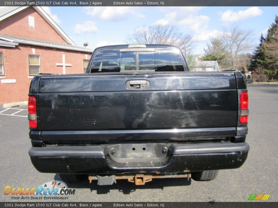 2001 Dodge Ram 1500 SLT Club Cab 4x4 Black / Agate Photo #6