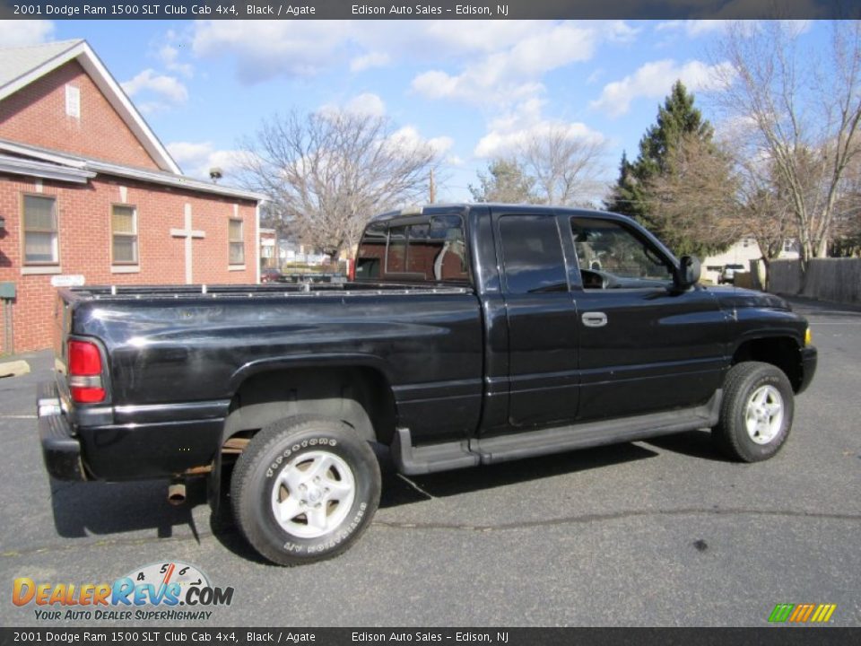2001 Dodge Ram 1500 SLT Club Cab 4x4 Black / Agate Photo #8