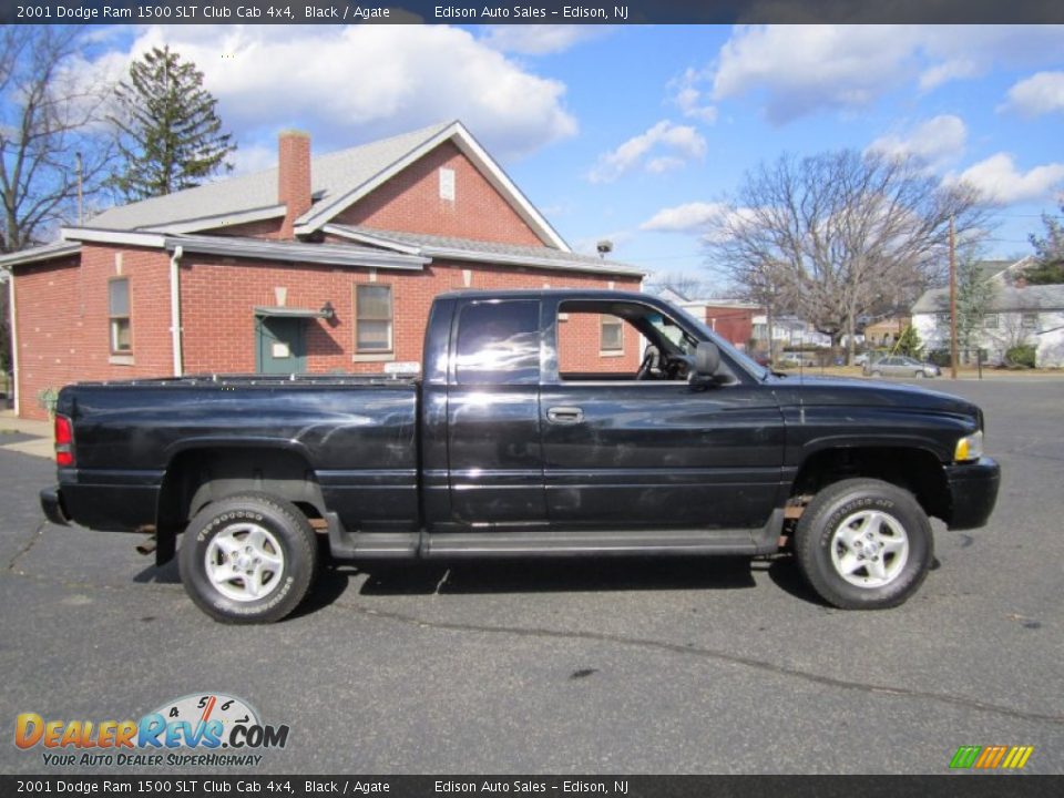 2001 Dodge Ram 1500 SLT Club Cab 4x4 Black / Agate Photo #9