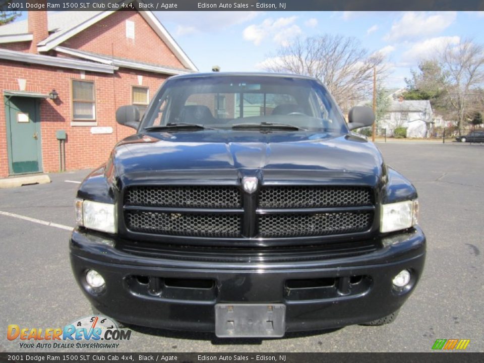 2001 Dodge Ram 1500 SLT Club Cab 4x4 Black / Agate Photo #12