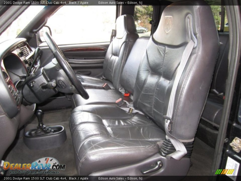 2001 Dodge Ram 1500 SLT Club Cab 4x4 Black / Agate Photo #15
