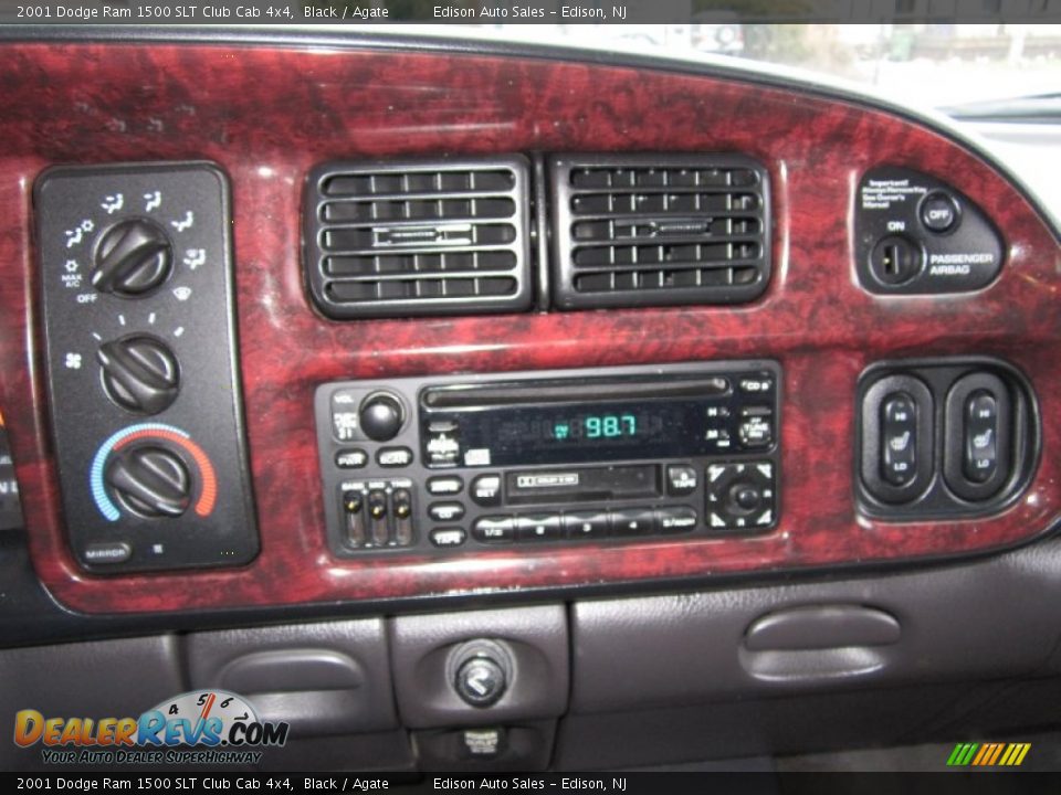 2001 Dodge Ram 1500 SLT Club Cab 4x4 Black / Agate Photo #21