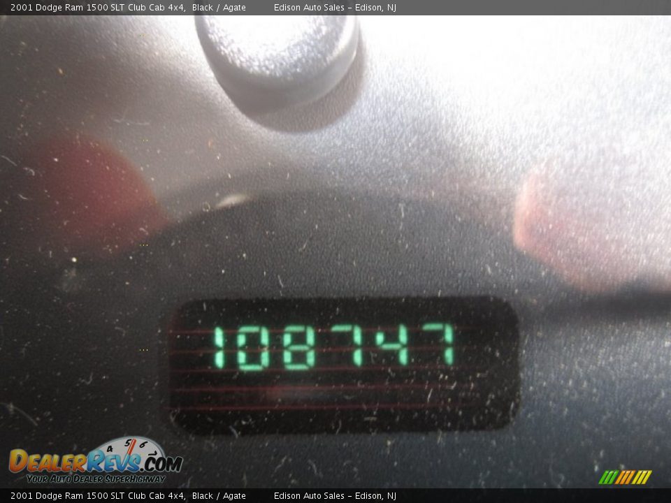 2001 Dodge Ram 1500 SLT Club Cab 4x4 Black / Agate Photo #25