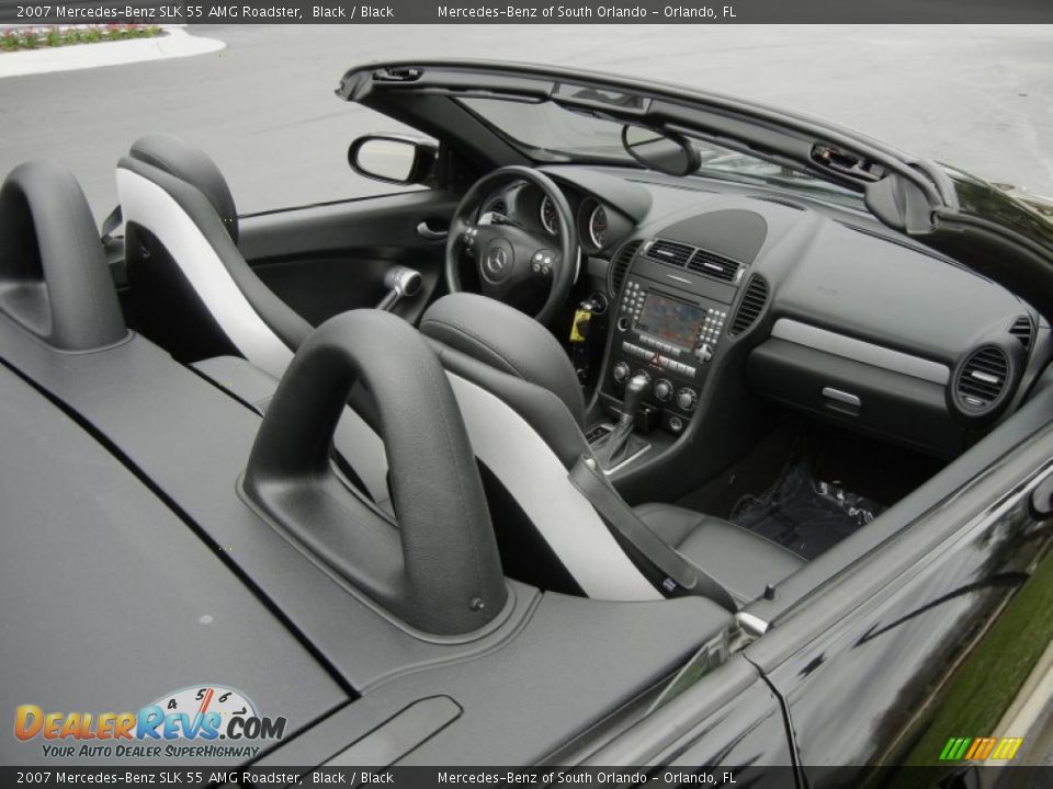 2007 Mercedes-Benz SLK 55 AMG Roadster Black / Black Photo #12