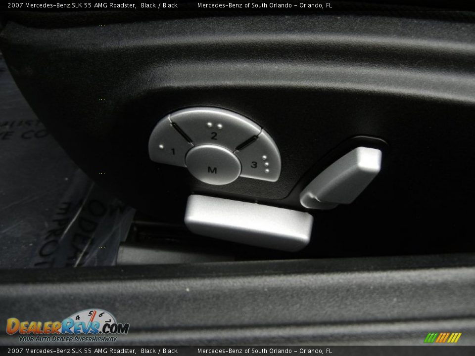 2007 Mercedes-Benz SLK 55 AMG Roadster Black / Black Photo #19