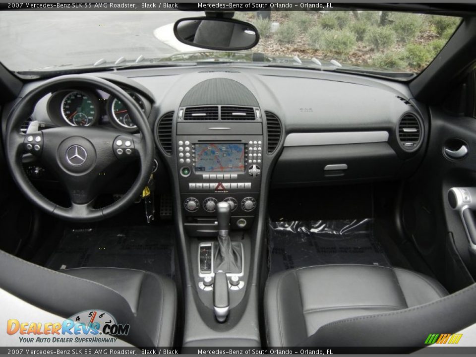 Dashboard of 2007 Mercedes-Benz SLK 55 AMG Roadster Photo #22