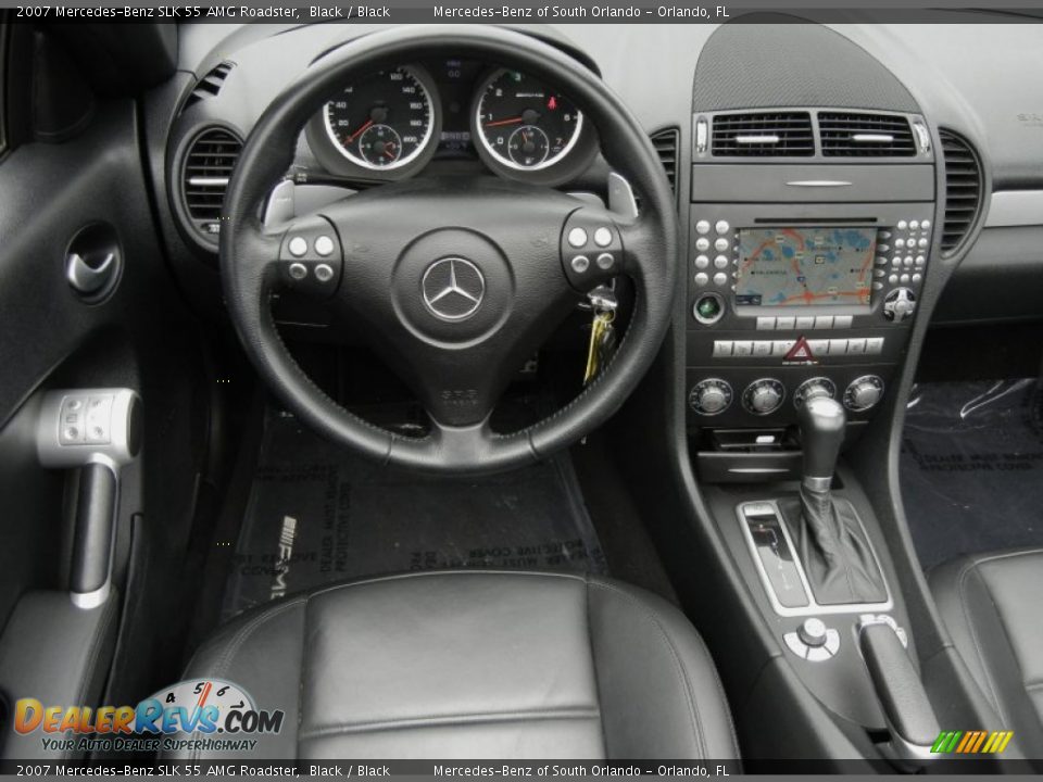 Dashboard of 2007 Mercedes-Benz SLK 55 AMG Roadster Photo #23