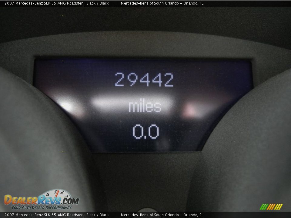2007 Mercedes-Benz SLK 55 AMG Roadster Black / Black Photo #25