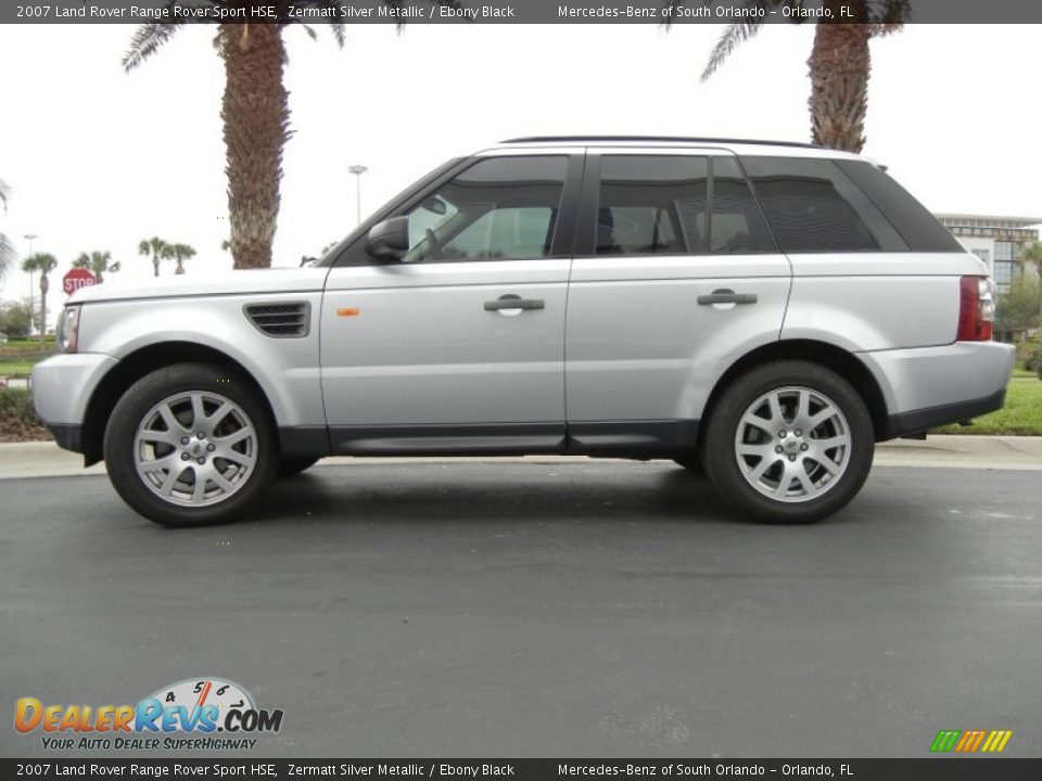 2007 Land Rover Range Rover Sport HSE Zermatt Silver Metallic / Ebony Black Photo #1