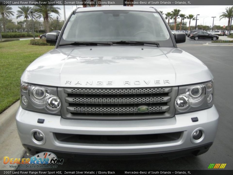 2007 Land Rover Range Rover Sport HSE Zermatt Silver Metallic / Ebony Black Photo #3