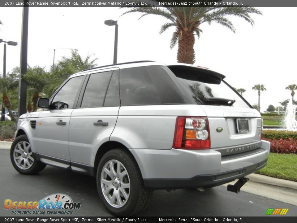 2007 Land Rover Range Rover Sport HSE Zermatt Silver Metallic / Ebony Black Photo #8