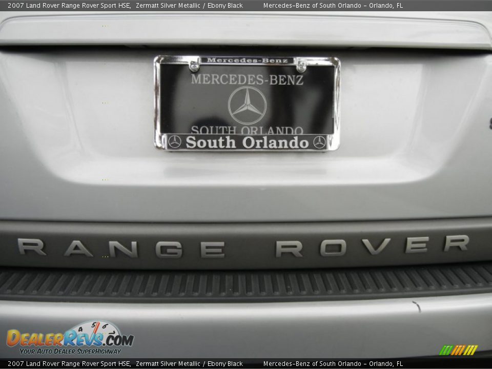 2007 Land Rover Range Rover Sport HSE Zermatt Silver Metallic / Ebony Black Photo #9