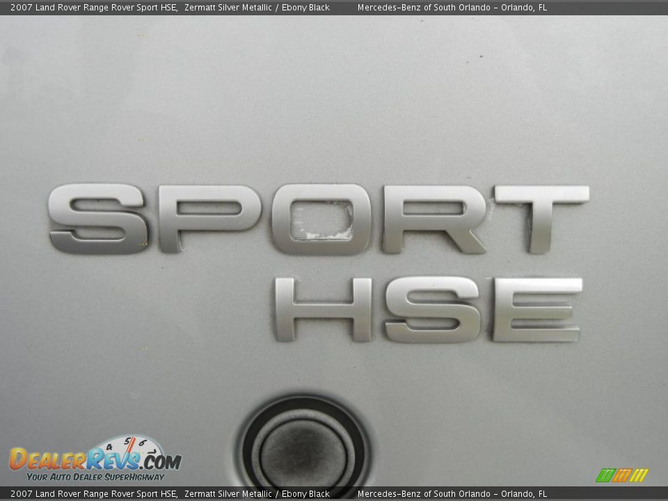 2007 Land Rover Range Rover Sport HSE Zermatt Silver Metallic / Ebony Black Photo #10