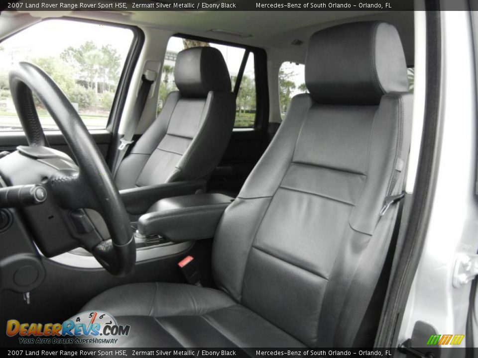 2007 Land Rover Range Rover Sport HSE Zermatt Silver Metallic / Ebony Black Photo #13