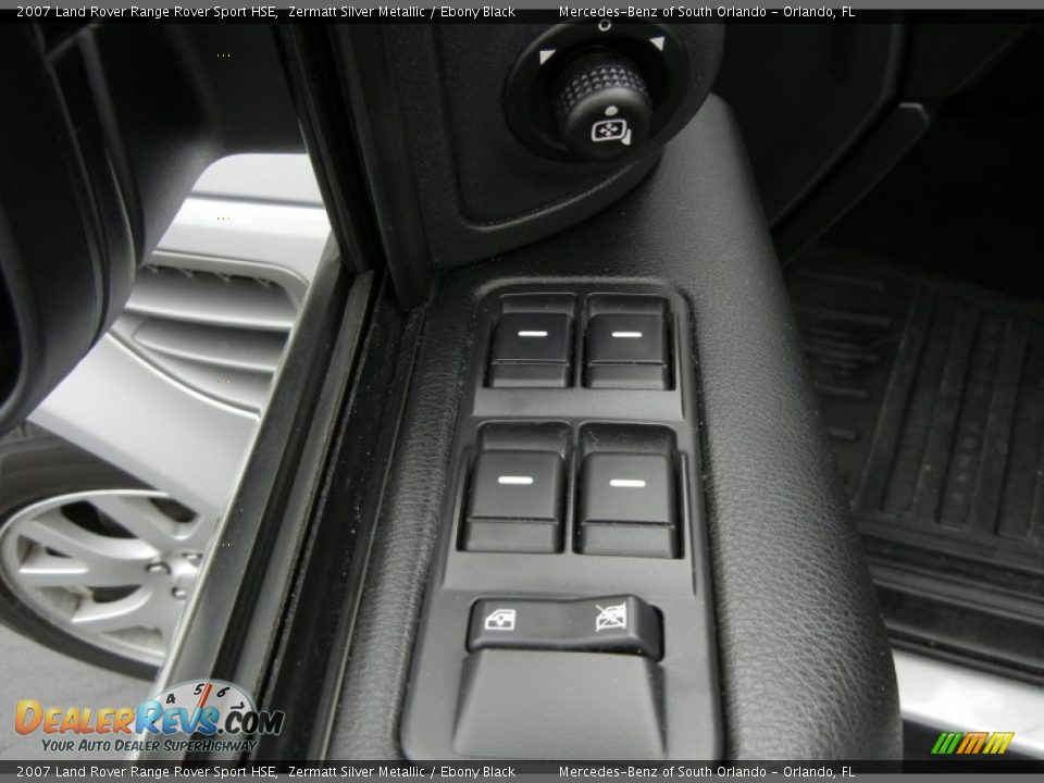 2007 Land Rover Range Rover Sport HSE Zermatt Silver Metallic / Ebony Black Photo #15