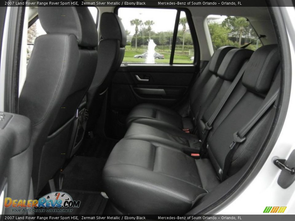 2007 Land Rover Range Rover Sport HSE Zermatt Silver Metallic / Ebony Black Photo #16