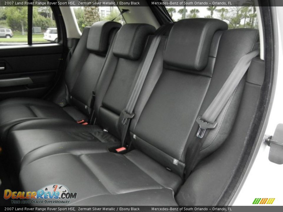 2007 Land Rover Range Rover Sport HSE Zermatt Silver Metallic / Ebony Black Photo #17