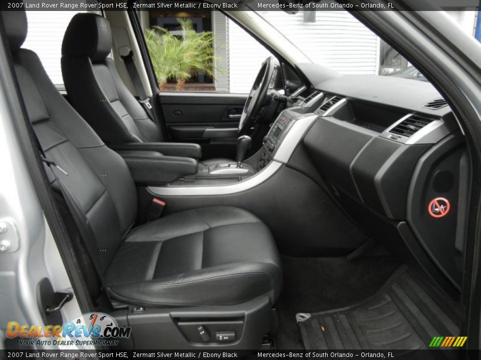 2007 Land Rover Range Rover Sport HSE Zermatt Silver Metallic / Ebony Black Photo #19