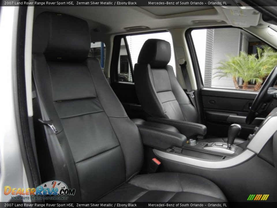 2007 Land Rover Range Rover Sport HSE Zermatt Silver Metallic / Ebony Black Photo #20