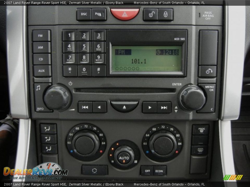 2007 Land Rover Range Rover Sport HSE Zermatt Silver Metallic / Ebony Black Photo #27