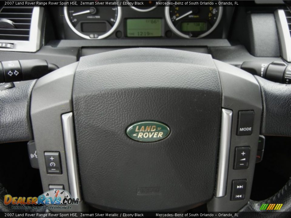 2007 Land Rover Range Rover Sport HSE Zermatt Silver Metallic / Ebony Black Photo #29
