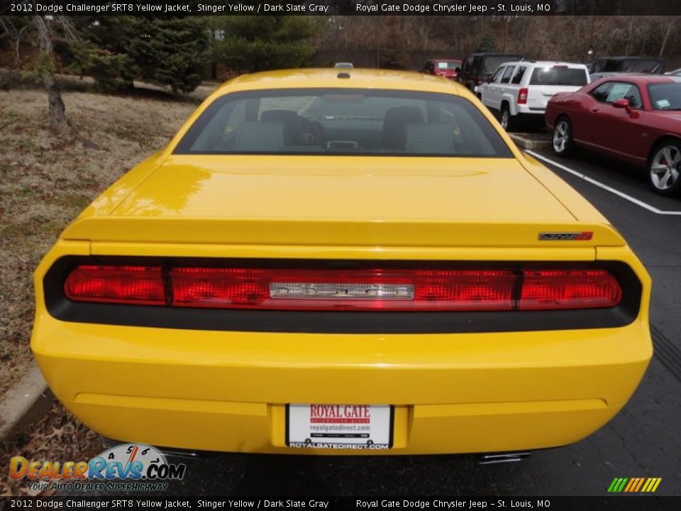 2012 Dodge Challenger SRT8 Yellow Jacket Stinger Yellow / Dark Slate Gray Photo #4