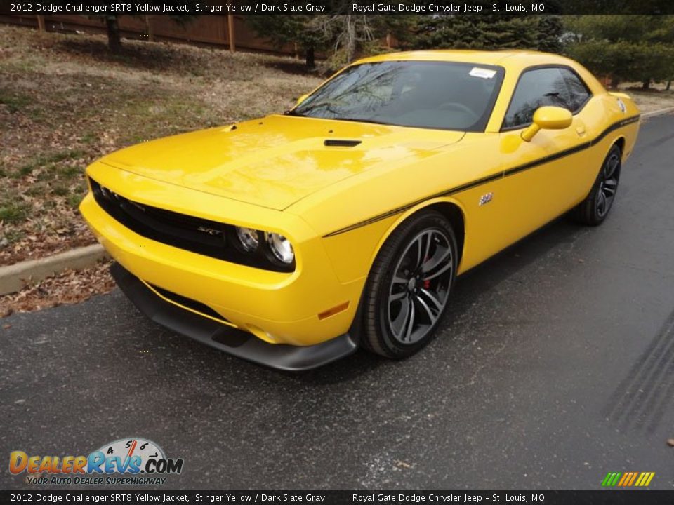 2012 Dodge Challenger SRT8 Yellow Jacket Stinger Yellow / Dark Slate Gray Photo #5
