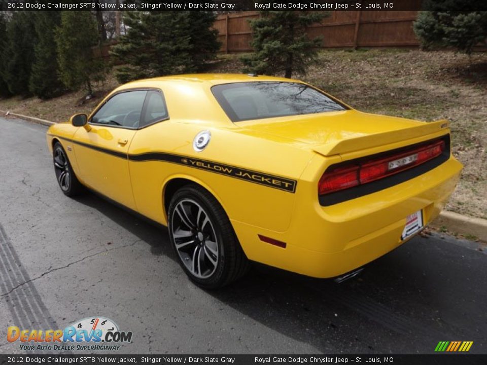 2012 Dodge Challenger SRT8 Yellow Jacket Stinger Yellow / Dark Slate Gray Photo #7