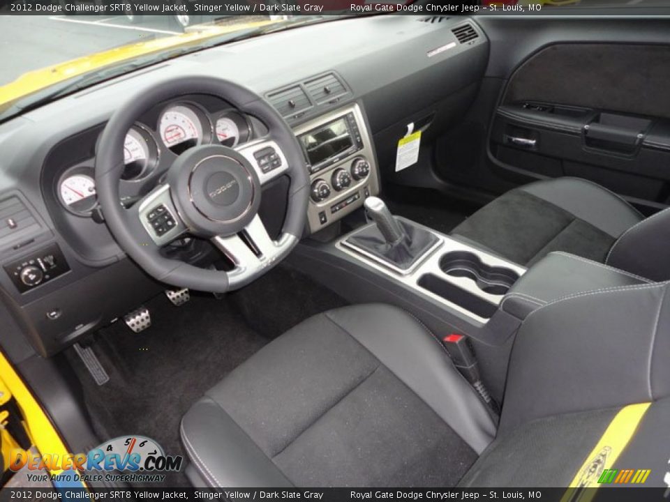 Dark Slate Gray Interior - 2012 Dodge Challenger SRT8 Yellow Jacket Photo #14