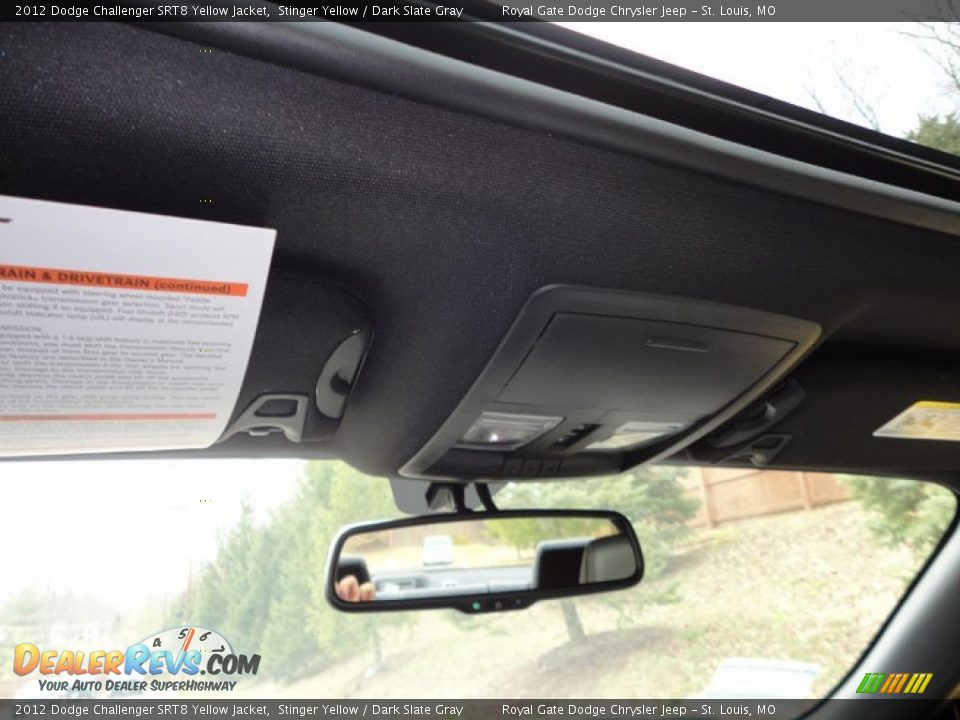 2012 Dodge Challenger SRT8 Yellow Jacket Stinger Yellow / Dark Slate Gray Photo #25